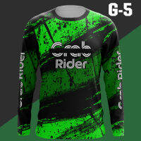 เสื้อแขนยาว Grab เสื้อแกร็ป เสื้อไรเดอร์ ใส่ขับได้ มีไซท์เด็ก ถึง ไซท์ใหญ่สุด รอบอก60นิ้ว