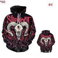 2023 NewHX Slipknot Metal Orchestra Cool 3D พิมพ์ Unisex Hoodies ลำลองแขนยาว Hooded Sweatshirt