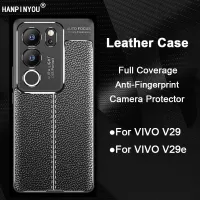 เคส TPU นิ่มหนังหรูหราสำหรับ VIVO V29e V29ปกป้องทุกส่วนของตัวปกป้องกล้องถ่ายรูปบั๊มเปอร์สีด้านหลังแบบบางพิเศษ