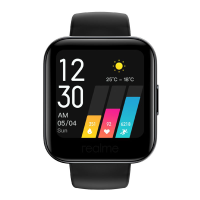 realme Watch (RMA161) 1.4 นิ้ว (ไม่รองรับios) หน้าจอสีขนาดใหญ่พร้อมความละเอียดสูงถึง 320 x 320 พิกเซล Black ส่งฟรี!