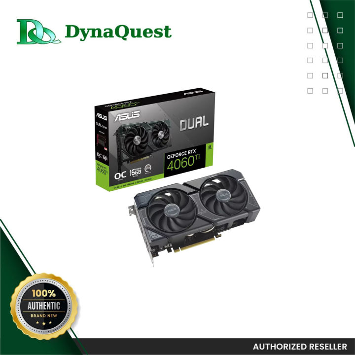 Asus RTX 4060 TI Dual OC 16GB Graphics Card DUAL-RTX4060TI-O16G