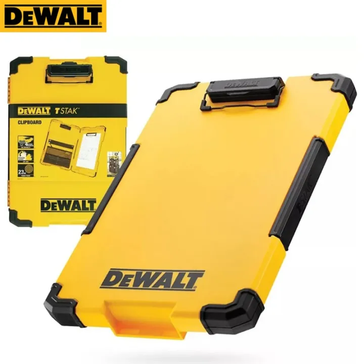 DEWALT DWST827321 TSTAK Clipboard Organiser LED Light Internal Pouch