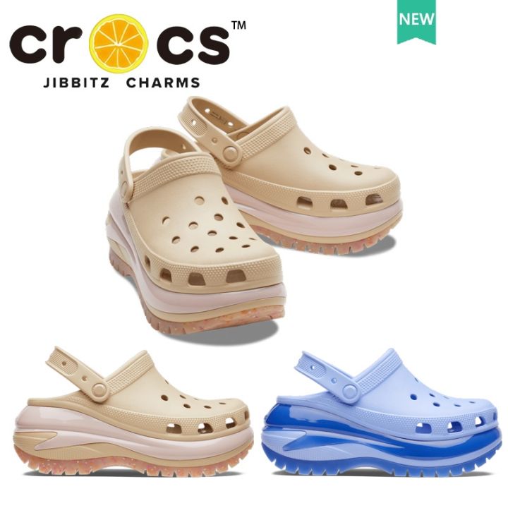 Crocs design Classic Mega Crush Clog 厚底鞋 沙滩鞋|207988 | Lazada PH