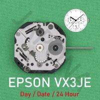 การเคลื่อนไหว VX3J Epson VX3JE Movment อนาล็อกควอตซ์10 1/2 เคลื่อนไหวเพรียว/3มือ (H/M/S) และ3ตาพร้อมวัน/วันที่/24ชั่วโมง