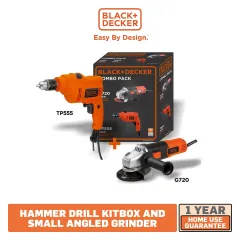 Buy Black+Decker 13mm 550W Variable Speed Hammer Drill, HD555 Online At  Price ₹2249