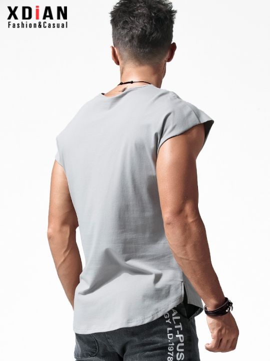 original-sleeveless-t-shirt-mens-loose-cotton-sports-fitness-vest-with-cut-sleeves-summer-american-style-wide-shoulder-vest-trendy-brand-short-sleeves