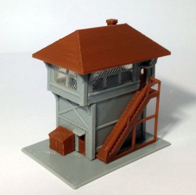 Outland Models Signal Tower / Box for Station N Scale 1:160 Train Railway Layout