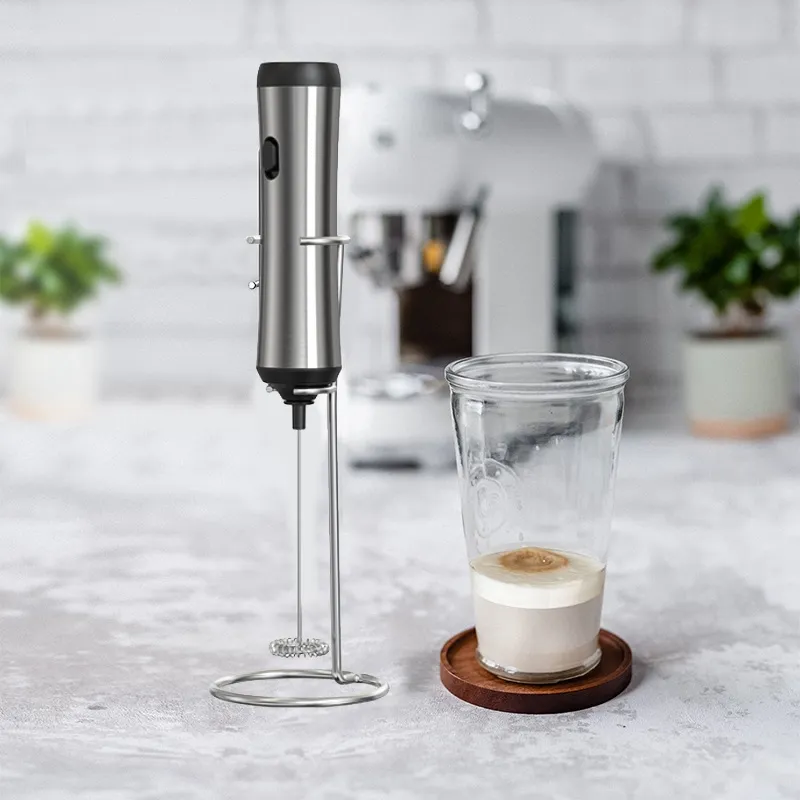 Mini Blender Frother Milk Frother for Coffee Handheld Foam Maker Electric  Drink Mixer with Rechargeable USB Wall Hanging Bracket