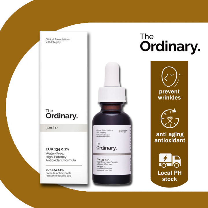 The Ordinary EUK134 0.1% Antioxidant Facial Serum Brightening Serum ...