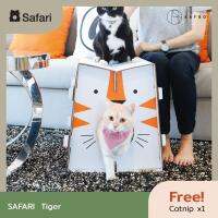 KAFBO SAFARI รูปเสือ ที่ลับเล็บแมว ที่ฝนเล็บแมว ที่ข่วนเล็บแมว ที่นอนแมว บ้านแมว ของเล่นแมว คอนโดแมว กล่องแมว กล่องบ้านแมว