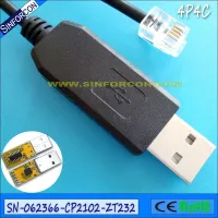 【Customizable】 Silabs Cp2102 Rs232 Usb เป็น Rj11แปลง Rj12 Cp2102สายอะแดปเตอร์ยูเอสบี