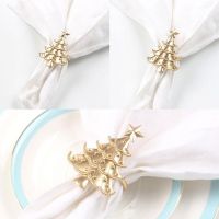 6pcsSet Christmas Elk Deer Napkin Rings Napkin Buckle Napkin Ring Holder Ho Restaurant Wedding Party Dinner Table Decoration