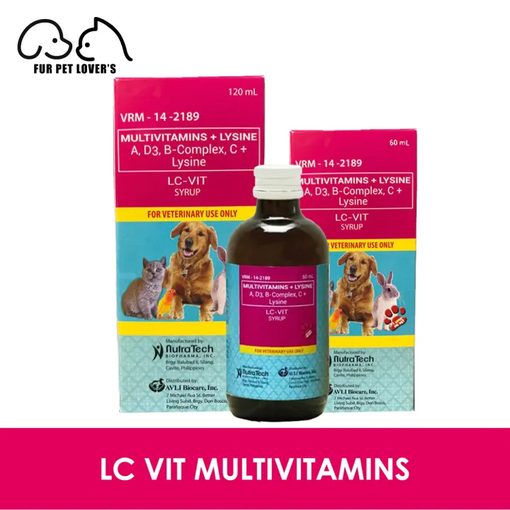 LC VIT MULTIVITAMINS SYRUP 60ML and 120ML FOR DOG AND CAT | Lazada PH