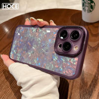 HOCE เคสโทรศัพท์มีลายนิ่มหรูหราสำหรับ iPhone 14 11 12 13 Pro Max Xs Max XR 7 8 14 Plus ปลอกซิลิโคนป้องกันเลนส์กันกระแทก