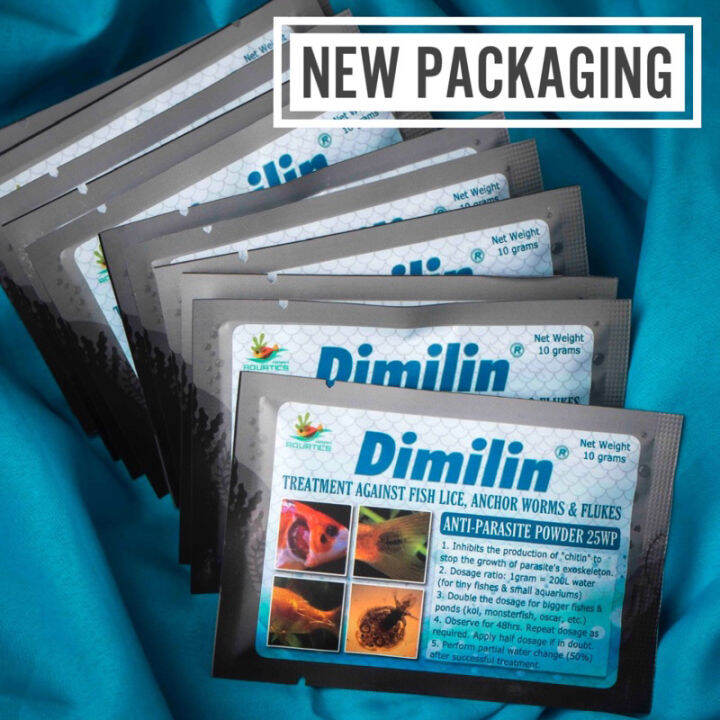 Dimilin Powder 10g (25WP) by Noah Aquatics Anti Parasite Anchor Worm Kuto Fish Lice Praziquantel