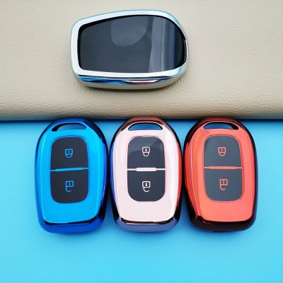 ☬✁ Fashion Men 2 Button TPU Car Key Cover Case Shell Set for Renault Duster Dacia Scenic Master Megane Remote Key Cover