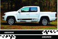 สำหรับ1ชุด/2ชิ้นแถบด้าน VW Amarok โฟล์คสวาเก้นสติกเกอร์สติ๊กเกอร์ติดรถยนต์ภาพกราฟิกแต่งรถสีใดๆ