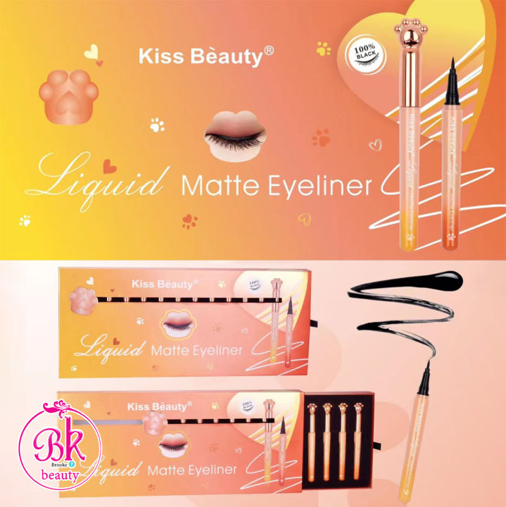 kiss-beauty-อายไลเนอร์-กันน้ำติดทนนาน-แปรงที่นุ่นเลื่อน-เขียนง่าย-ทำให้ดวงตาดูโตขึ้น