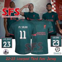 shot goods 【SFS】Top Quality 22-23 LFC LIVERPOOL JERSEY Third Soccer Football Jersey Jersi T-shirt Sports Loose Fans Version S-5XL