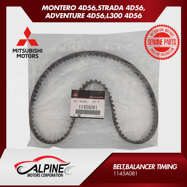 Mitsubishi Genuine Parts: BELT,BALANCER TIMING FOR 4D56 ENGINE | Lazada PH