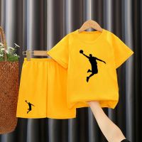 Summer Kids Basketball Sports Uniform Sets Boys Girls Suits 2-Pieces Suit T-shirt Outfit Children Match Training Fans Clothes