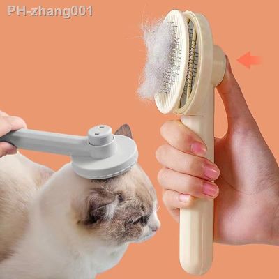 Cat Brush Pet Comb Self Cleaning Slicker Brush Remove Hair Grooming Brush Pet Dematting Comb Beauty Slicker Dog Comb Cepillo