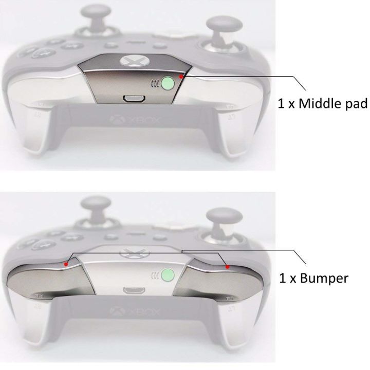 repair-parts-for-xbox-one-elite-controller-replacement-lb-rb-buttons-silver-bumpers-trigger-middle-pad-t8-t6-screwdriver