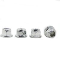 ☾✌ 10pcs Nylock Locknut M3 M4 M5 M6 M8 White Zinc-plated Carbon Steel Nylon Insert Hex Flange Self-locking Locking Nut