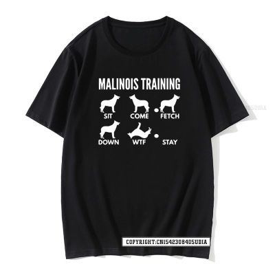 เสื้อยืด oversize ตลกเบลเยียม Malinois วิวัฒนาการสุนัขเสื้อยืดผู้ชายฮาราจูกุย้อนยุคเสื้อยืดสีดําเสื้อยืด Tshirts สําหรับ  JW2C