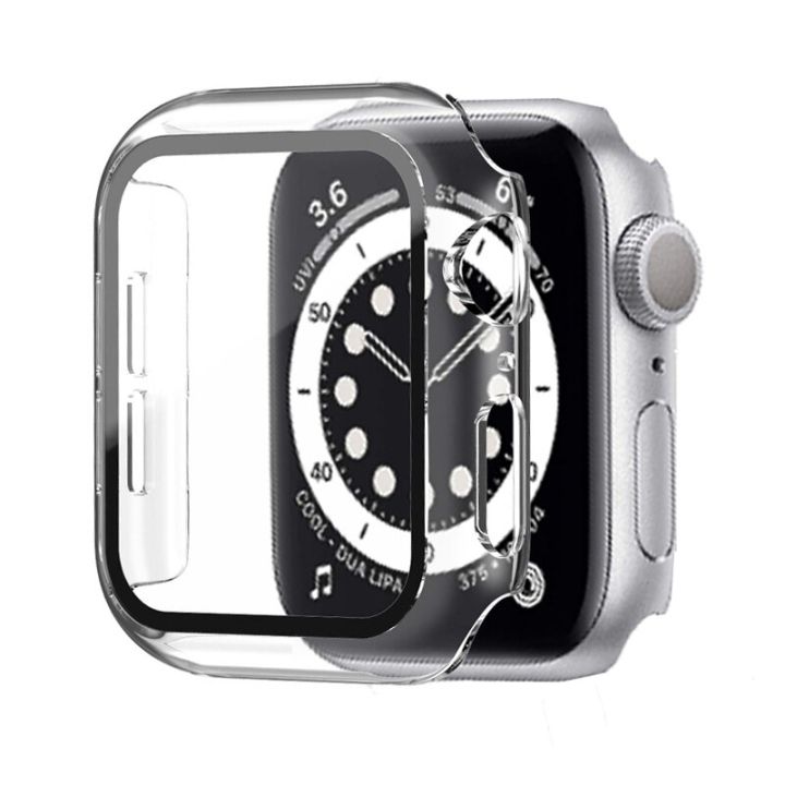 transparent-glass-cover-for-apple-watch-case-8-7-6-se-5-4-3-accessorie-screen-protector-iwatch-series-45mm-41mm-44mm-40mm-42-38-cases-cases