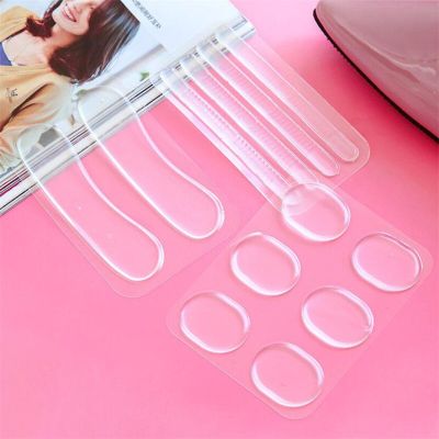 6pcs/Pack Clear Insert Pad Insole High quality Fashion Silicone Gel Heel Cushion protector Shoe New Shoes Accessories
