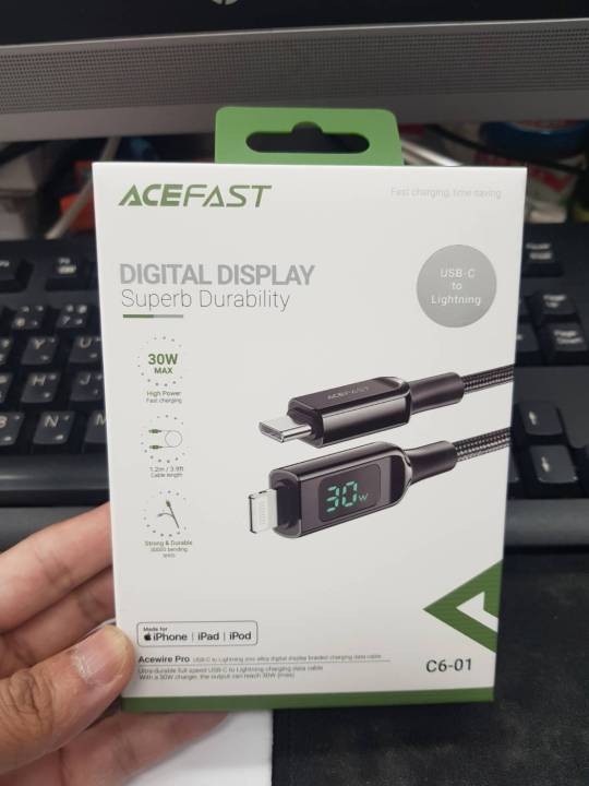 acefast-รุ่น-c6-01-สายชาร์จ-ไทป์ซี-os-ชาร์จเร็ว-30วัต-จอแสดงผล-30w-fast-charge-acefast-thailand