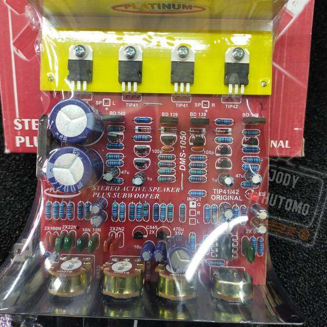 Kit Power Amplifier Speaker Aktif Dms1050 Streo Plus Subwoofer Aktif