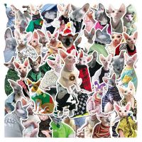 【LZ】 10/30/50PCS Animal Sphynx Cat Kitty Stickers DIY Car Bike Travel Luggage Phone Laptop Waterproof Funny Sticker Decal Kid Toy