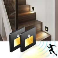 hyfvbujh☬✠ Detector Sensor Led Stair Infrared Human Induction Lamp Recessed Steps Ladder Staircase Bedroom Decoration