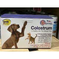 [ลด50%] ล้างสต๊อก!! นมน้ำเหลือง เสริมสร้างภูมิ Colostrum peterna สำหรับสุนัขและแมว ขนาด 5 กรัม มี10 ซอง