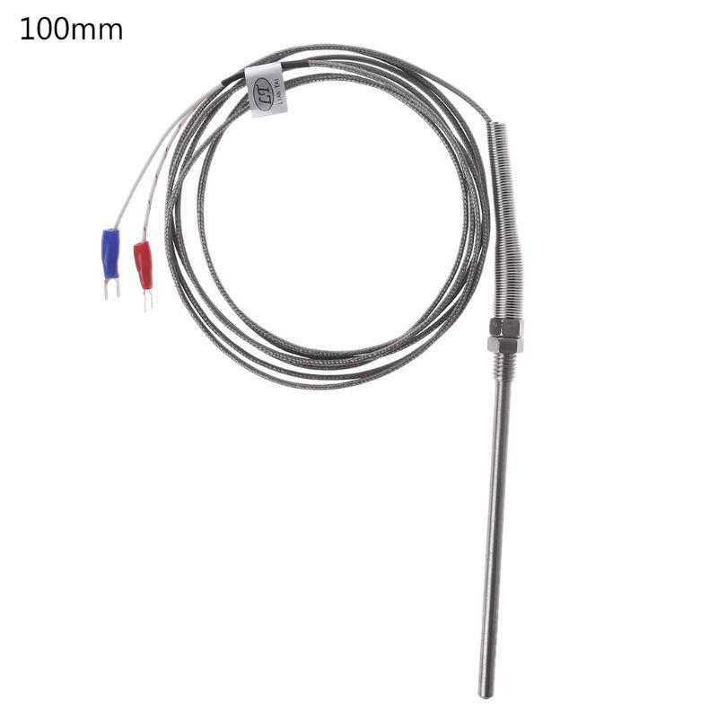 dedepeng Termómetro tipo K 2 m, cable M8, sensor de temperatura de 50 mm, 100 mm, 200 mm 