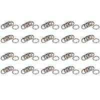 20mm x 3mm Stainless Steel Webbing Strapping Welded O Rings 100 Pcs