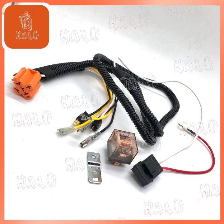 [HALO MOTOR] HORN RELAY SOCKET SET LONG UNIVERSAL Lazada PH