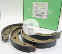 BMW ผ้าเบรคมือ ผ้าเบรกมือ ผ้าดรั้มเบรกหลัง Brake shoes,  บีเอ็มดับบลิว รุ่น e30 318i 325i  No.34211154385 ยี่ห้อKmatic