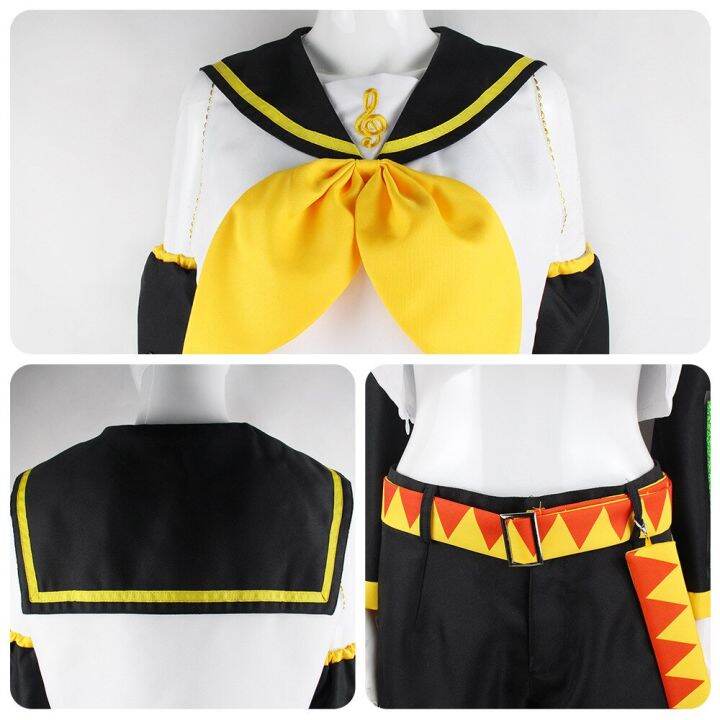 anime-kcagamine-cosplay-costumes-rin-len-brother-sister-uniform-halloween-party-yellow-wigs-christmas-gifts-tops-pants-clothes