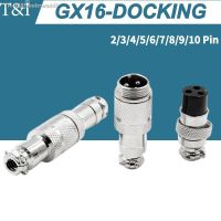 ▪☏ 1Set GX16 2/3/4/5/6/7/8/9/10 Pin Male Female Docking Aviation Plug Socket Circular Waterproof Thread Butt Joint Connector