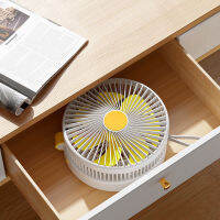 USB Rechargeable Home Office Desktop Air Cooling Fan Remote Control Wall Hanging Fan 4 Gear Adjustable Portable Table Ventilator