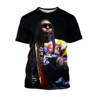 Jumeast 3d Takeoff Rapper Printed Hip Hop T-shirts Unisex Baggy Smooth Rock And Roll Rap Band t Shirts Youth Drip Hippie Clothes 2023 new popular