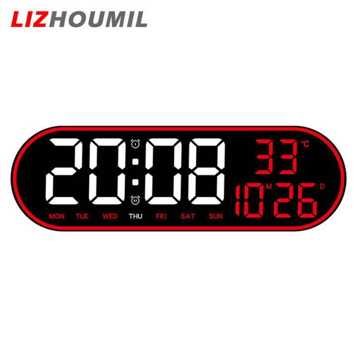 lizhoumil-นาฬิกาติดผนังปรับความสว่างได้5ระดับ-หน้าจอจอแสดงผล-led-ขนาดใหญ่เตือนนาฬิกา15นิ้วสำหรับบ้านบ้านไร่สำนักงาน