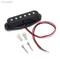 2021 Black Single Coil Sound Pickup for 6 Strings Electric Guitar Harmonious Easy to Install