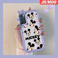 เคส JIUMOO สำหรับ OPPO Reno 6 5G Reno 6 Pro 5G Reno 6Z 5G เคสลายการ์ตูนมิกกี้เฮดสีสันสดใสรูปกล้องมอนสเตอร์ตัวน้อยน่ารักนิ่มสำหรับเลนส์กันกระแทกแบบใสเคสมือถือเรียบง่ายฝาครอบป้องกันซิลิโคนความคิดสร้างสรรค์โปร่งใส