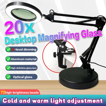5X Magnifying Glass with Light, 3 Color Modes Stepless Dimmable 8