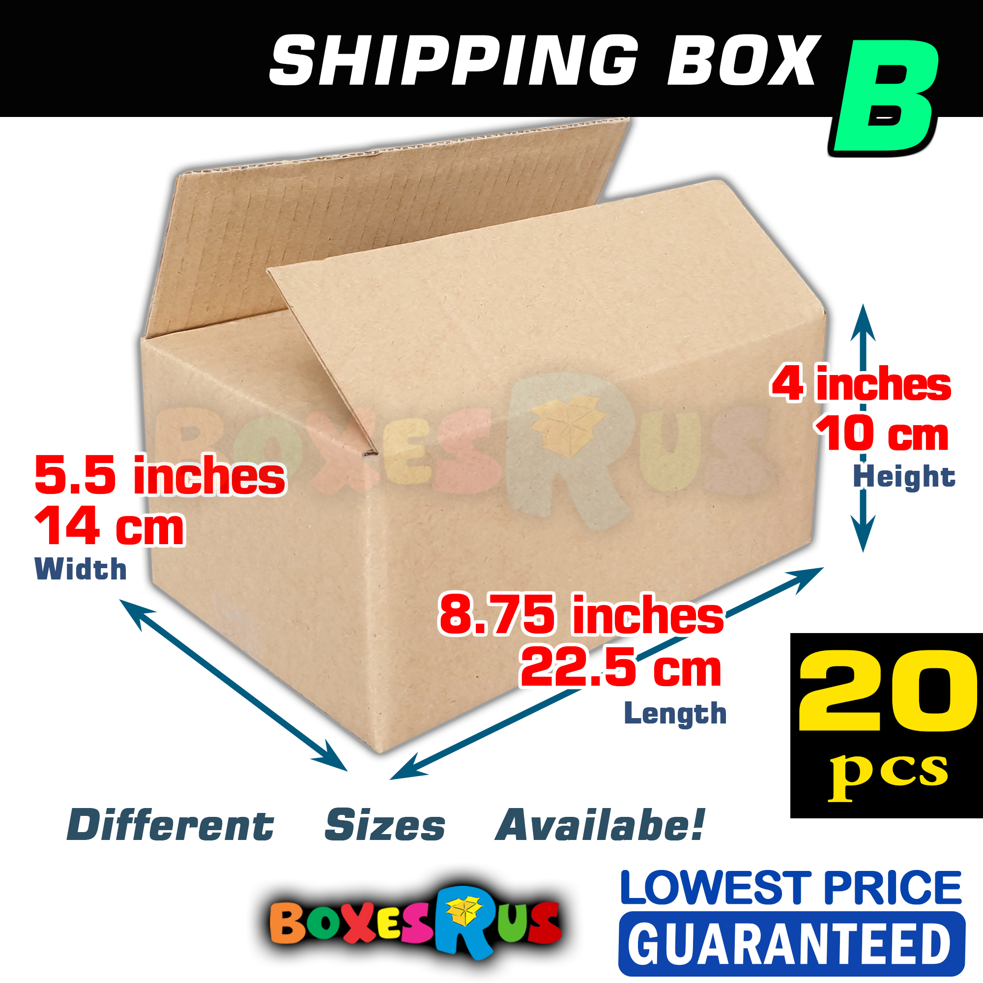 22 x 14 x 8" Corrugated Boxes 20 Per Bundle 