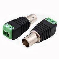 1pcs 12V BNC Female Connector Coax CAT5 Video Balun Adapter Plug for Led Strip Lights CCTV Camera Accessories